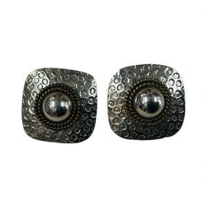 Sterling silver Earrings 925 posts VINTAGE TAXCO Mexico handmade TM-92‎